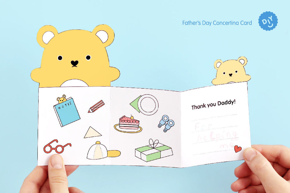 Delivery Note Printed Example Printable Father's Day Card – Noodoll Limited