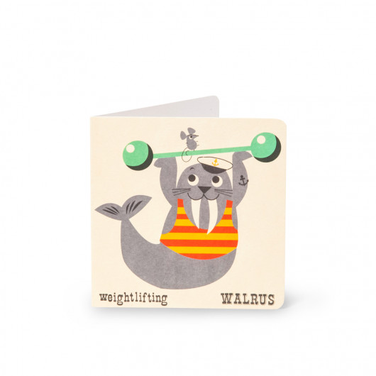 Walrus - Alphabet Card | Noodoll