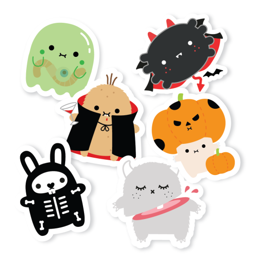 Halloween Stickers D