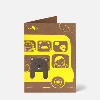 Bookmark Card Noodoll Bus