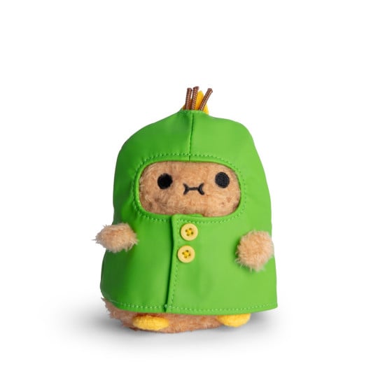 Dino Boots - Green Raincoat Ricespud Mini Sitting Plush toy 